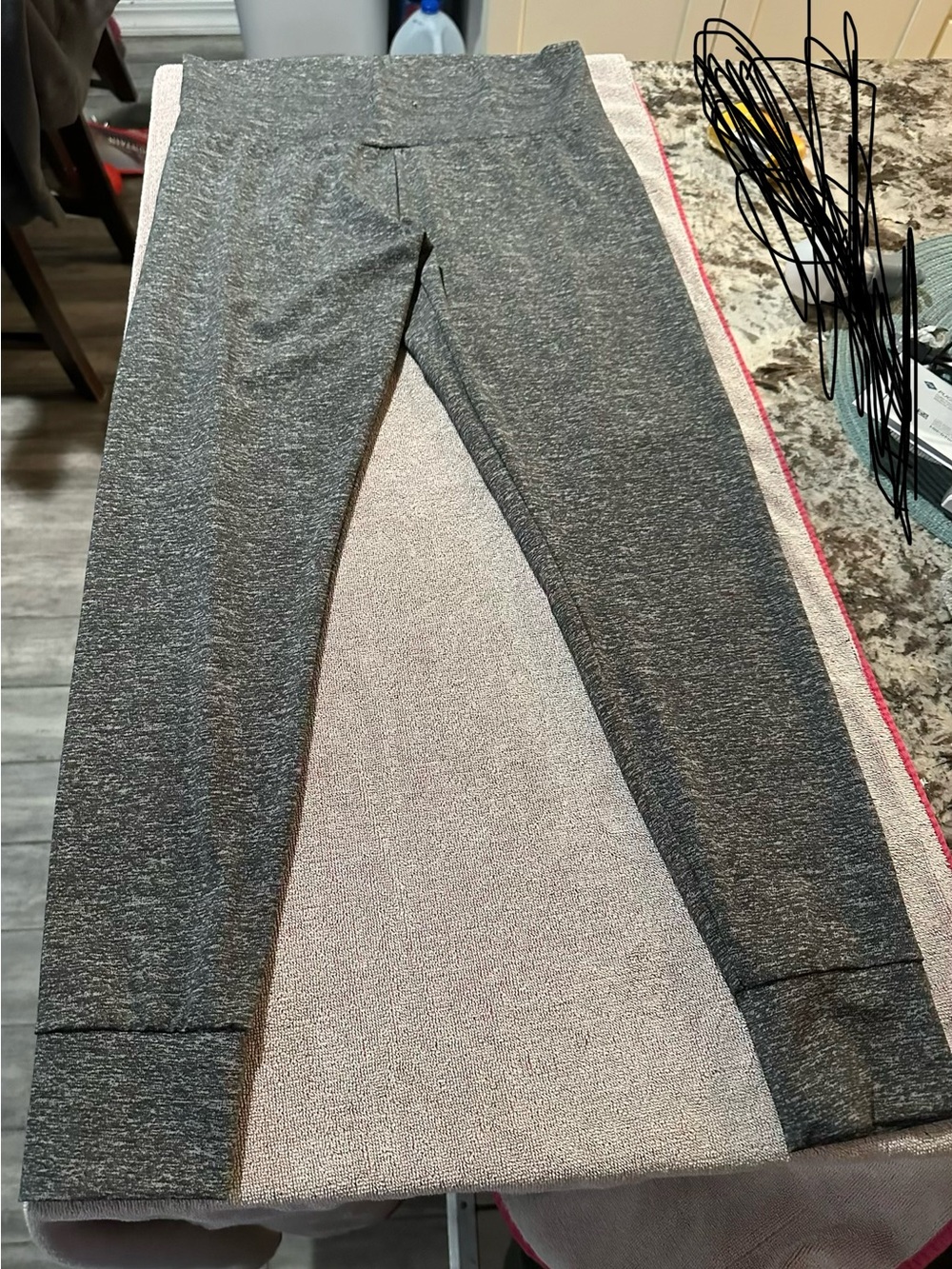 No Boundaries Gray Heathered Active Leggings